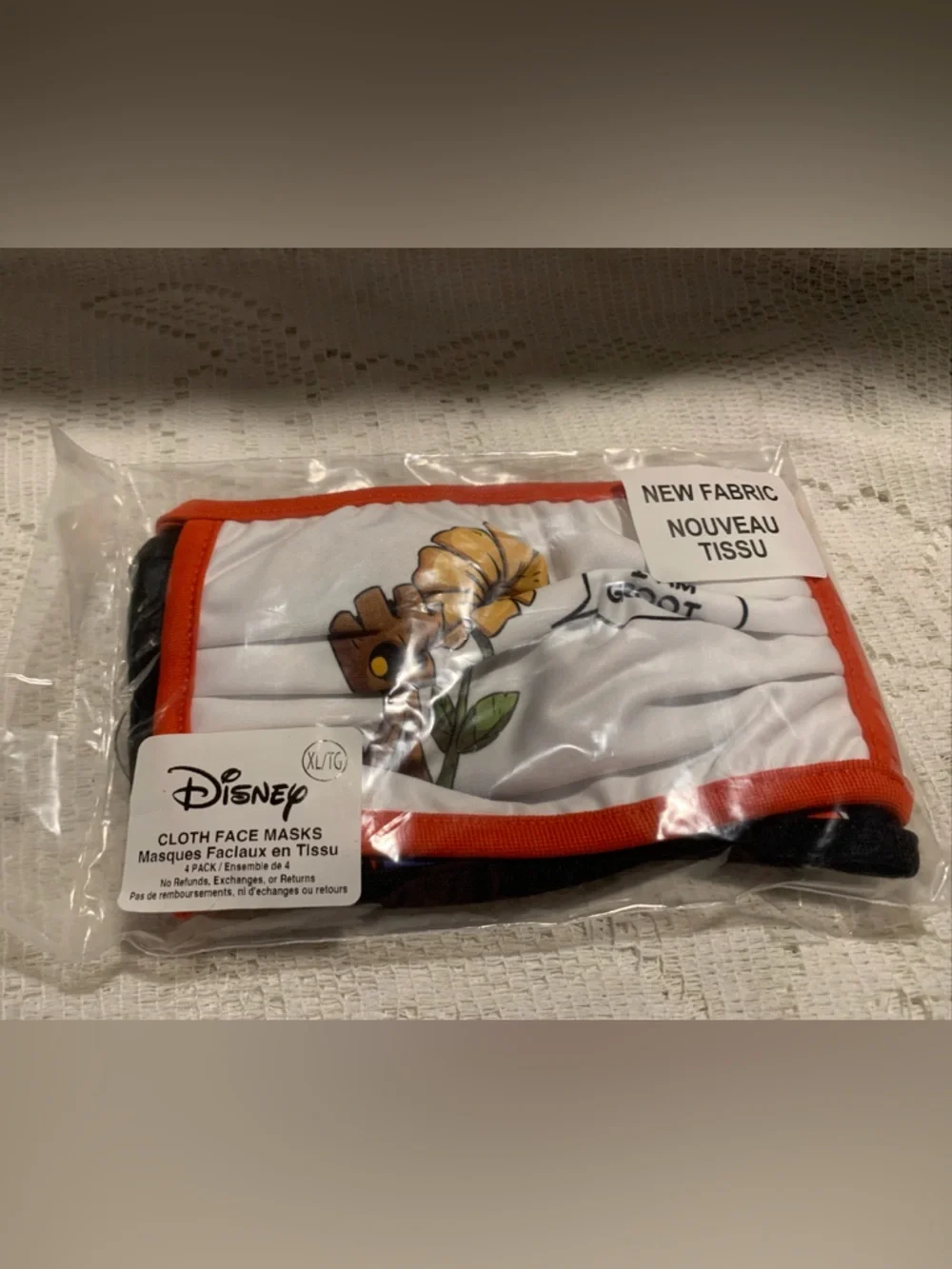 Disney Park, adult extra large facemask, Spider-Man, superhero and avengers